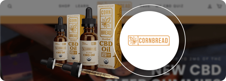 Cornbread Hemp Distilled USDA Organic CBD Oil 